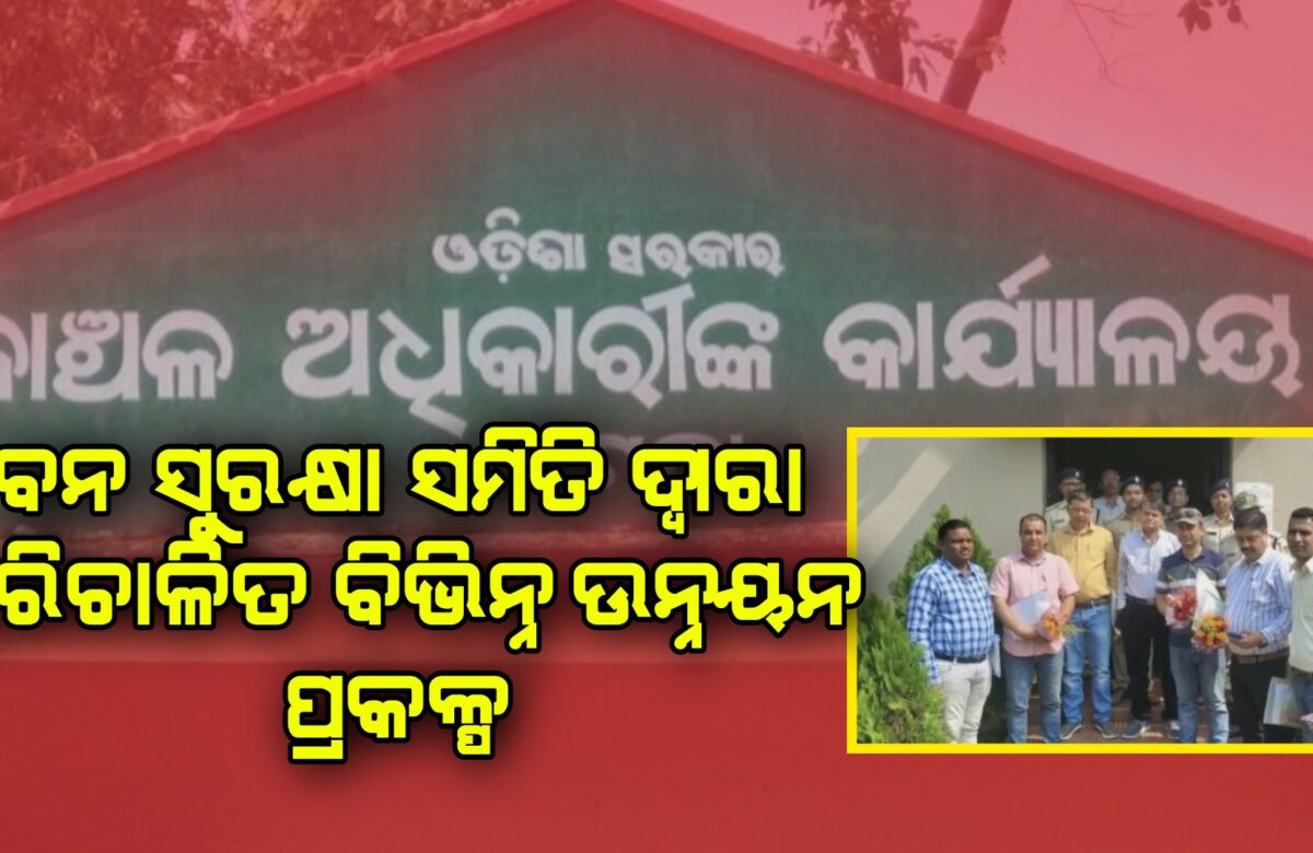 ବନ ସୁରକ୍ଷା ସମିତି ଦ୍ବାରା ପରିଚାଳିତ ବିଭିନ୍ନ ଉନ୍ନୟନ ପ୍ରକଳ୍ପ