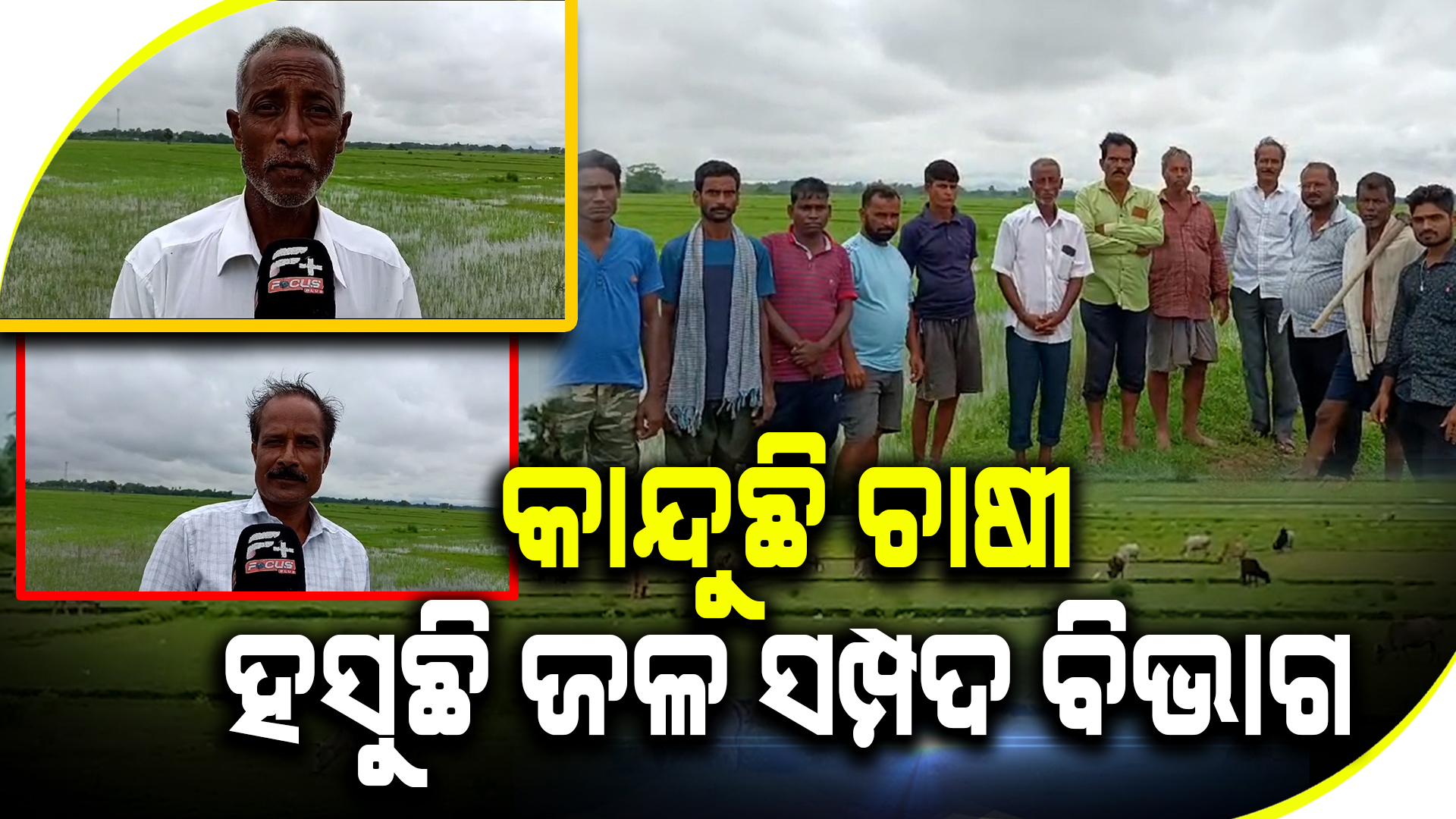 କାନ୍ଦୁଛି ଚାଷୀ,ହସୁଛି ଜଳ ସମ୍ପଦ ବିଭାଗ