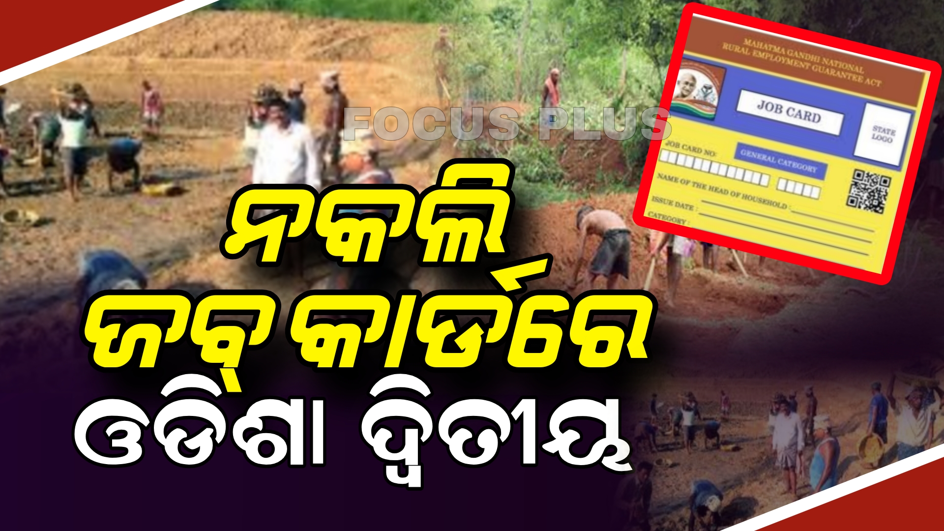 ଜବ୍‌ କାର୍ଡ ଜାଲିଆତିରେ ଦେଶରେ ପ୍ରଥମ ସ୍ଥାନରେ ରେ ବିହାର ଦ୍ୱିତୀୟ ସ୍ଥାନରେ ଓଡିଶା।